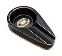 Cenicero para Puros, XIATIAN Cenicero de Cerámica para Puros Negro 12,3 x 6,5 x 2,5 cm, para Uso en Exteriores, Interiores, Hogar y Oficina