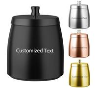 Cenicero personalizado a prueba de olores con tapa para interiores y exteriores | Elegantes ceniceros para exteriores | Diseño resistente al viento | Ceniceros sin olor para patio, jardín, hogar