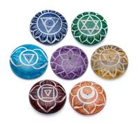 Cenicero porta-incienso - guijarro de piedra esteatita tallada Puckator Chakra 2,5x6x6 cm