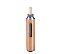 Cenicero portátil de madera para coche, recogedor de cenizas para cigarrillos, forro de aluminio aeroespacial, parte inferior giratoria fácil de limpiar, se adapta a portavasos de 11,4 cm, a prueba de