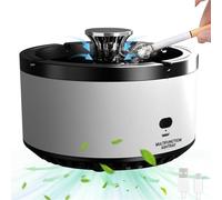 Cenicero sin Humo sin cenicero, 2 en 1 cenicero de purificador de Aire con Filtro, cenicero Inteligente Recargable USB, 5.5x3.9 Ashtray de Aire Limpio portátil para la Oficina de automóviles doméstic