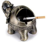 Cenicero Vintage A Prueba De Viento Con Tapas,Cenicero A Prueba De Viento Con Tapas Cenicero Con DiseñO De Elefante,Interiores Y Exteriores Cenicero Retro,Creativo Para Oficina En Casa Cenicero