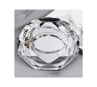 Ceniceros Cenicero de cristal plateado, cenicero for puros, ceniceros grandes for cigarrillos, ceniceros de varios tamaños for exteriores, for interiores, fáciles de usar Antiolores(20 cm/7.9 in)