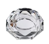 Ceniceros Cenicero de cristal plateado, cenicero for puros, ceniceros grandes for cigarrillos, ceniceros de varios tamaños for exteriores, for interiores, fáciles de usar Antiolores(18 cm/7 in)
