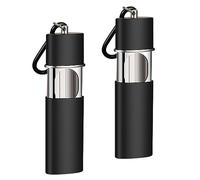 Ceniceros De Bolsillo, 2 Piezas Mini Cenicero, Metal Cenicero De Bolsillo Con Tapa, Cenicero Para Llevar, Con Llavero, Antiolores, Hermético, Para Automóvil, Hogar, Oficina y Viajes