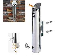 Ceniceros montados en la pared, receptáculo público de colillas cigarrillos for exteriores gran capacidad for Cenicero montado con cilindro acero inoxidable 304 cerradura