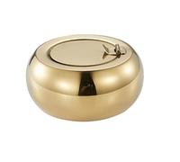 Ceniceros sellables con forma de tambor, cenicero de acero inoxidable, ceniceros inodoros sin humo, Cenicero con tapa para cigarrillos portátil