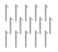 Cenifin 15pcs Uhrengurt Uhrenband Röhrchen Pins Uhr Reparaturwerkzeug Ersatzzubehör Uhrenband Röhrchen Pins Riemen Schnellfeder Federstange, 20 mm.