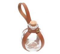 Cenifin Botella medieval de cristal con tapón de corcho, mágica oscura para Halloween, botella mágica, botella de cristal de bruja, botella medieval, soporte para cristal