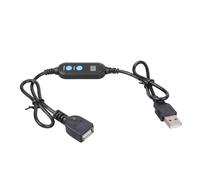 Cenifin Cable alargador con temporizador USB, 1 - 12 horas, ajustable, interruptor de cuenta atrás, control para acuarios, ventilador, luces LED, 5 V, enchufe a hembra, temporizador USB