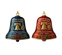 Cenifin Campanas Ornamento Para 250 Aniversario De Estados Unidos Conmemorativo Árbol De Navidad Y Jardín Colgante Decoración Patriótica Conmemorativa Timbre