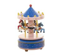 Cenifin Carrusel de Navidad Caja de Música con Melodías Clásicas Manivela a Mano para Enrollar Elegante Decoración Rotatoria Para Casas de Vacaciones Decoraciones Caja de Música