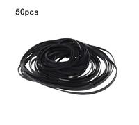 Cenifin Correa de cinta adhesiva plana de 2 mm de ancho, cinturón común para grabadora, repetidor, accionamiento de goma, correa de transmisión, grabadora de cinturón surtida, adaptador de escritorio