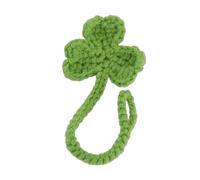 Cenifin Creativo hecho a mano Brote de hoja de punto elegante de ganchillo organizador de cable de esquina Marcador de esquina Práctico accesorio para auriculares hecho a mano ganchillo