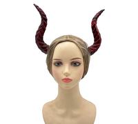 Cenifin Diadema de cuernos de diablo para Halloween, cosplay, disfraz ajustable, accesorio para el pelo, para mujer, hombre, niños, adultos, orejas de diablo, diadema