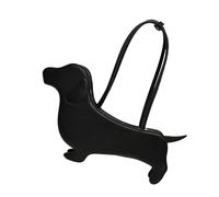 Cenifin Elegante Bolso Con Patrón De Dachshund PU Cuero Bolso De Hombro Bolsas De Axila Para El Camino Diario Al Trabajo Y Viajar Bolsa De PU, Negro