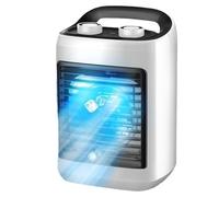 Cenifin Enfriador de aire alimentado por USB, 30 horas de tiempo de ejecución, 3 cabrestantes, sistemas de refrigeración a base de hielo para coches de oficina, camping, diseño silencioso, ventilador