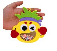 Cenifin Juego de manualidades con colgantes de tela no tejida para niños pequeños, juguetes educativos tempranos, hechos a mano, decoración colgante, juegos de manualidades para niños