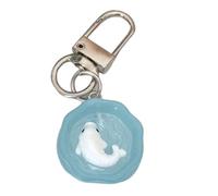 Cenifin Llavero de acuario en miniatura novedoso con función de luz nocturna colgante de resina para adolescentes, accesorios de resina única para regalos, a, Talla única