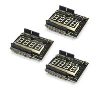 Cenifin Módulo de pantalla de tubo digital de 4 bits para desarrollo de microcontroladores electrónicos con alto brillo LED fácil cable pantalla compatible