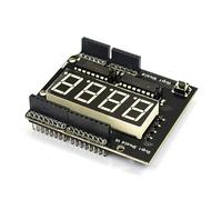 Cenifin Módulo de pantalla de tubo digital de 4 bits para desarrollo de microcontroladores electrónicos con alto brillo LED fácil cable pantalla compatible