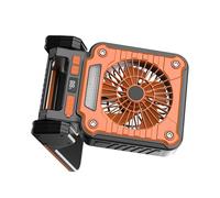 Cenifin Plegable al aire libre USB carga solar recargable ventiladores combinaciones para camping mochila Emercys uso solar batería ventilador