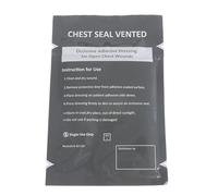 Cenifin Sello de pecho médico cuadrado, vendaje ventilado, sello de pecho, parches ventilados, emergencias al aire libre, herramienta, sello de pecho, parches médicos ventilados