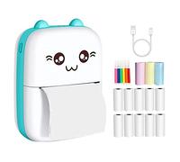 Cenlin Mini Impresora, Impresora de Bolsillo PortáTil, Impresora Sin Tinta TéRmica Inteligente InaláMbrica Bluetooth, Impresora de Fotos para TeléFonos Inteligentes, Azul