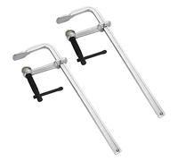 Cenlin Paquete de 2 abrazaderas de barra de acero de soldadura de 12 pulgadas, resistente, apertura máxima de 12 pulgadas, profundidad de garganta de 3 pulgadas