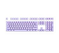 CENMEN 1 juego de teclado mecánico de doble piel Milk transparente Pbt personalizado Cream Jelly Game Keyboard Cap (violeta)