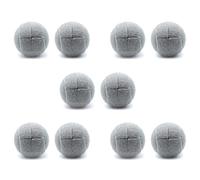 CENMEN 10 pelotas de tenis precortadas para patas de muebles y protección del suelo, cubierta de almohadilla de fieltro resistente de larga duración, color gris