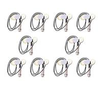 CENMEN 10 x Micrófono de contacto piezoeléctrico 3 pastillas transductores con clavija de extremo para Kalimba