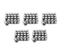 CENMEN 100 tuercas de llanta de 14 x 1.5 - Tuerca de llanta de 19 mm de alto 3/4 pulgadas de alto, tuercas hexagonales cromadas, para 1500 1999-2021