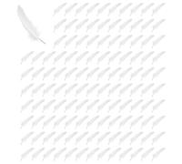 CENMEN 1000 plumas blancas de ganso para manualidades, decoración de bodas, 15-22 cm