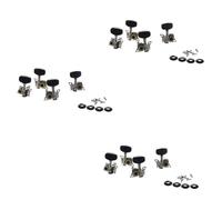 CENMEN 12 clavijas de afinación para guitarra ukelele y 12 clavijas pequeñas de afinación de guitarra 6R y 6L, tornillos de montaje incluidos