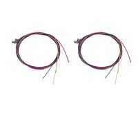 CENMEN 12 Piezas Reemplazo de Cuerda de Guitarra AcúStica Cuerda de Acero para Instrumentos Musicales Accesorio de Guitarra de Bajo EléCtrico