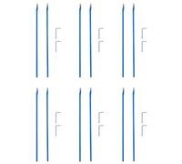 CENMEN 12 varillas bidireccionales de acero para guitarra, 9 x 440 mm, color azul