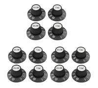 CENMEN 12X Perillas de Sombrero de Perillas de Sombrero de Copa Perillas de Control de Volumen de Tono para Pedal de Efecto de Amplificador de Bajo de Guitarra EléCtrica