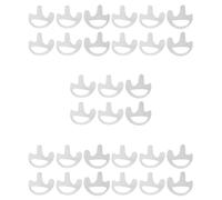 CENMEN 15 pares de auriculares suaves de silicona transparente para Walkie Talkie Covert, auriculares de tubo acústico pequeño/mediano/grande J6116Z