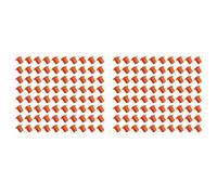 CENMEN 160 tapas de barra de refuerzo, cubierta de seguridad de , tapas de barras de refuerzo naranjas para estaca de refuerzo, tamaño de barra de refuerzo 3-8, 10 m -25 m