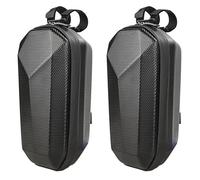 CENMEN 2 bolsas frontales universales de 4 L totalmente impermeables para scooter eléctrico, para coche, bicicleta, carcasa dura, bolsa de EVA de alta capacidad