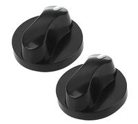 CENMEN - 2 botones giratorios de cocina de plástico, horno eléctrico, color negro