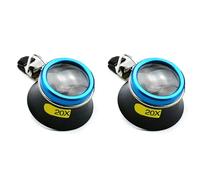 CENMEN 2 lupas de gafas de 20 aumentos con clip, portátil, herramienta de reparación de relojeros