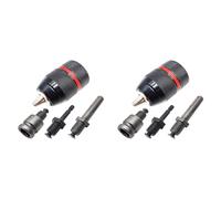 CENMEN 2 portabrocas de metal resistente 1/2-20UNF de 13 mm sin llave, vástago hexagonal/SDS/zócalo cuadrado hembra adaptador herramienta de hardware