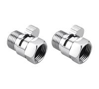 CENMEN 2 válvulas de cierre de ducha, válvula de control de flujo de ducha G1/2, regulador de presión de flujo para ducha de mano, pulverizador de bidé