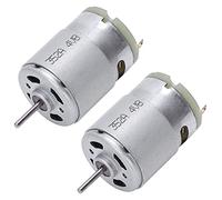 CENMEN 2 x RS380 DC 1,5-18 V 30000 RPM Micro Motor Eléctrico 38 x 28 mm para RC Modelo Juguetes DIY Plata