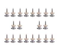 CENMEN 20 Piezas Lana Cobre Guitarra Correa Bloqueo Clavijas de Bloqueo Pasadores BotóN Final de Forma de para AcúStica CláSica Bajo EléCtrico Ukelele Plata