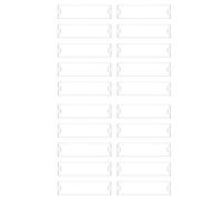 CENMEN 20 soportes acrílicos para placa de nombre, 2 x 8 pulgadas, marco de plástico acrílico transparente para placa de identificación para oficina