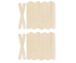 CENMEN 200 palitos de madera para manualidades de 15,2 cm de largo x 1,9 cm de ancho, palitos de hielo para manualidades