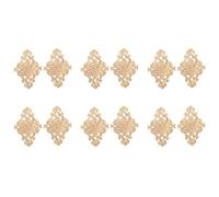 CENMEN 21 x 15 cm de madera tallada sin pintar para decoración del hogar, 12 piezas